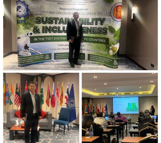 การประชุมสัมมนาในระดับชาติ From Green Skills to Green Economies: The Strategic Role of TVET inSustainable Development   